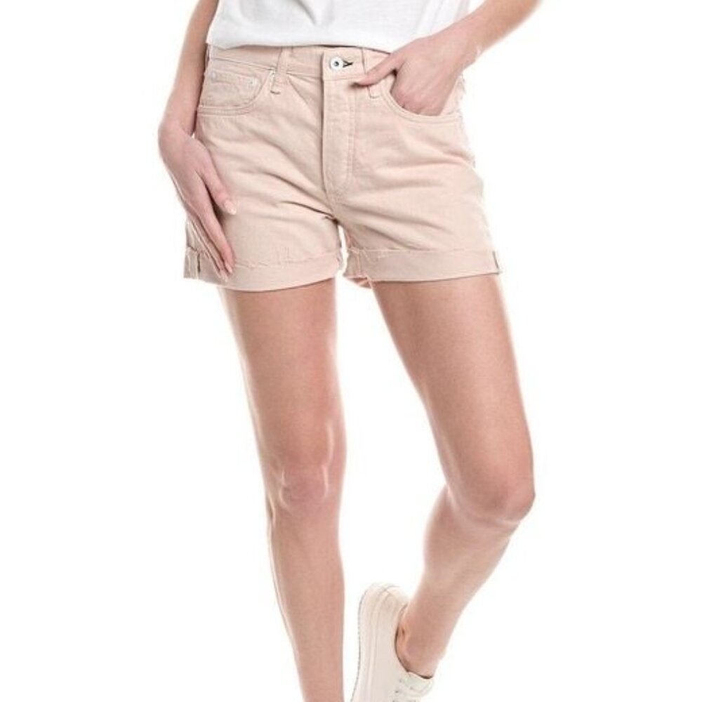 NWT rag & bone Sz 27 ‘Rosa’ Dusty Rose Mid-Rise Relaxed Boyfriend Shorts